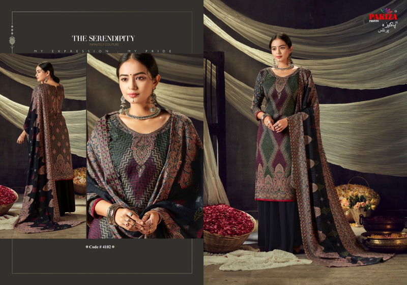 Pashmina Suit Pakiza Vol 41 Discharge Designer Pashmina Butti