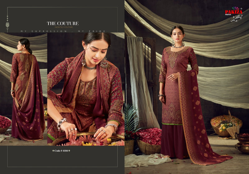 Pashmina Suit Pakiza Vol 41 Discharge Designer Pashmina Butti