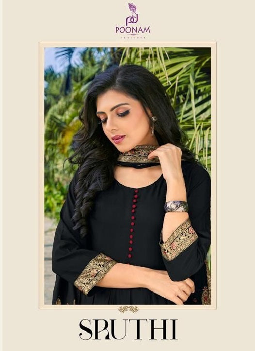 Poonam Designer Sruthi Pure Rayon Casual Official Wear Kurti