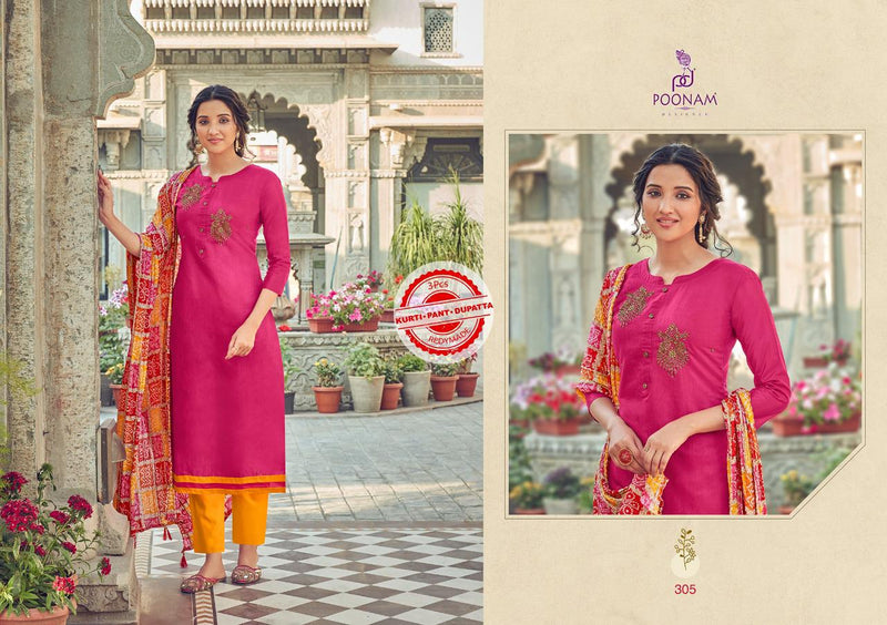 Poonam Designer Upasana Modal Chanderi Festival Wear Kurti