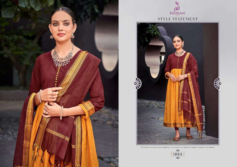 Pooonam Designer Handloom Kali Pure South Cotton Jecard Gown