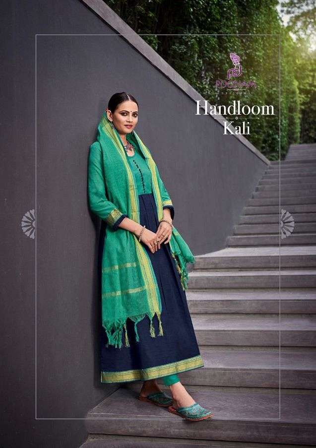 Pooonam Designer Handloom Kali Pure South Cotton Jecard Gown