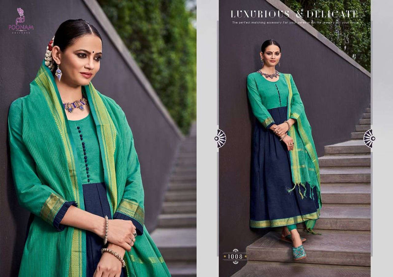 Pooonam Designer Handloom Kali Pure South Cotton Jecard Gown