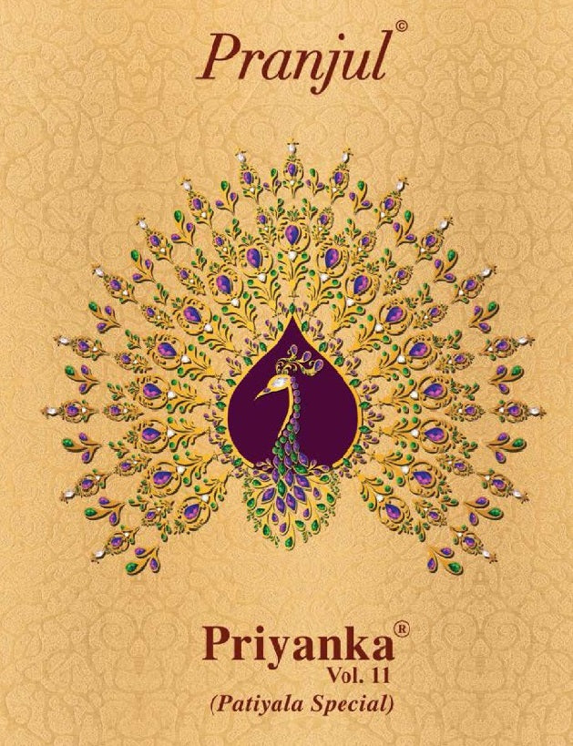 Pranjul Fashion Priyanka Vol 11 Pure Cotton Casual Daily Wear Salwar Suit