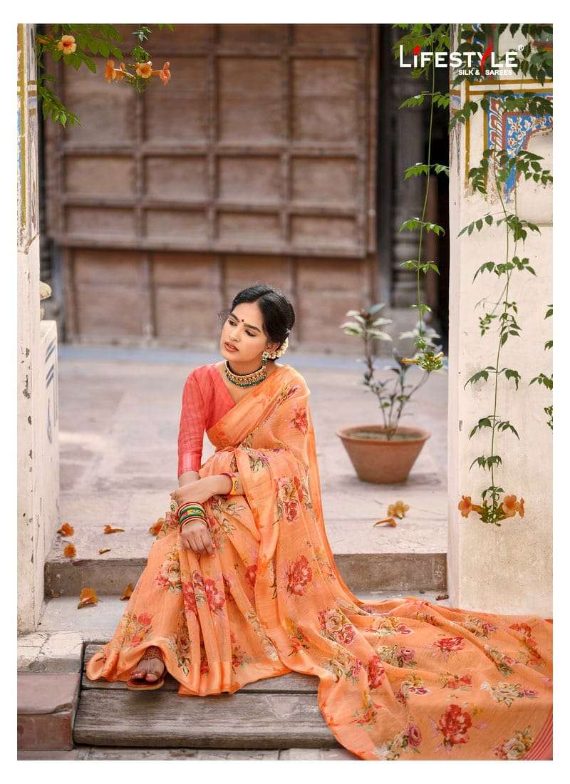 Pravina Lifestyle Cotton Vol 9 Linen Cotton Fancy Saree