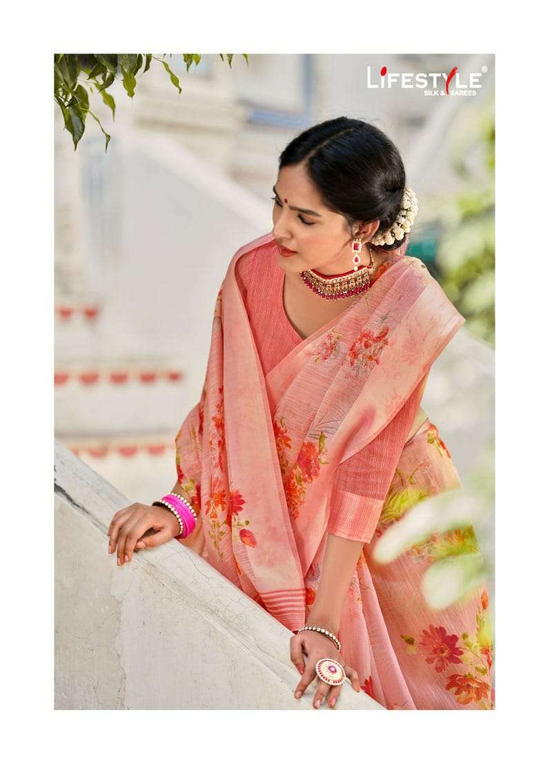Pravina Lifestyle Cotton Vol 9 Linen Cotton Fancy Saree
