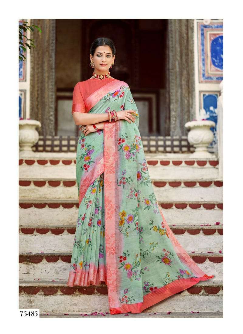 Pravina Lifestyle Cotton Vol 9 Linen Cotton Fancy Saree