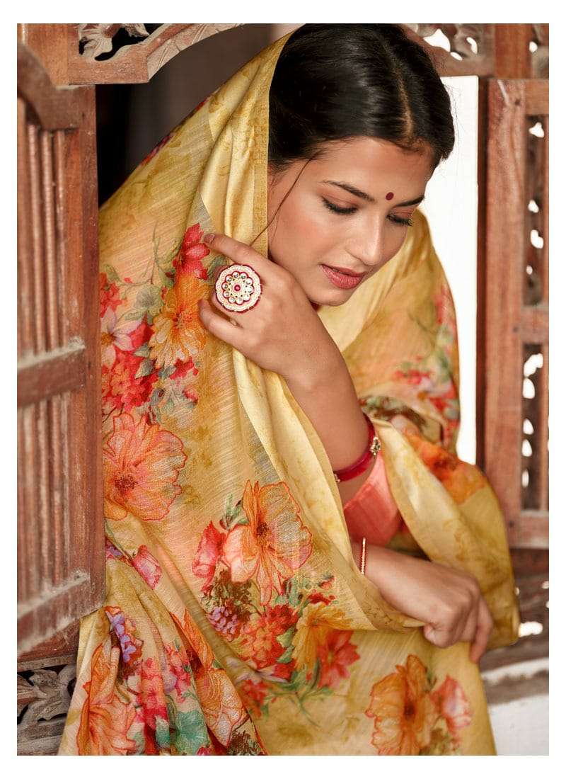 Pravina Lifestyle Cotton Vol 9 Linen Cotton Fancy Saree