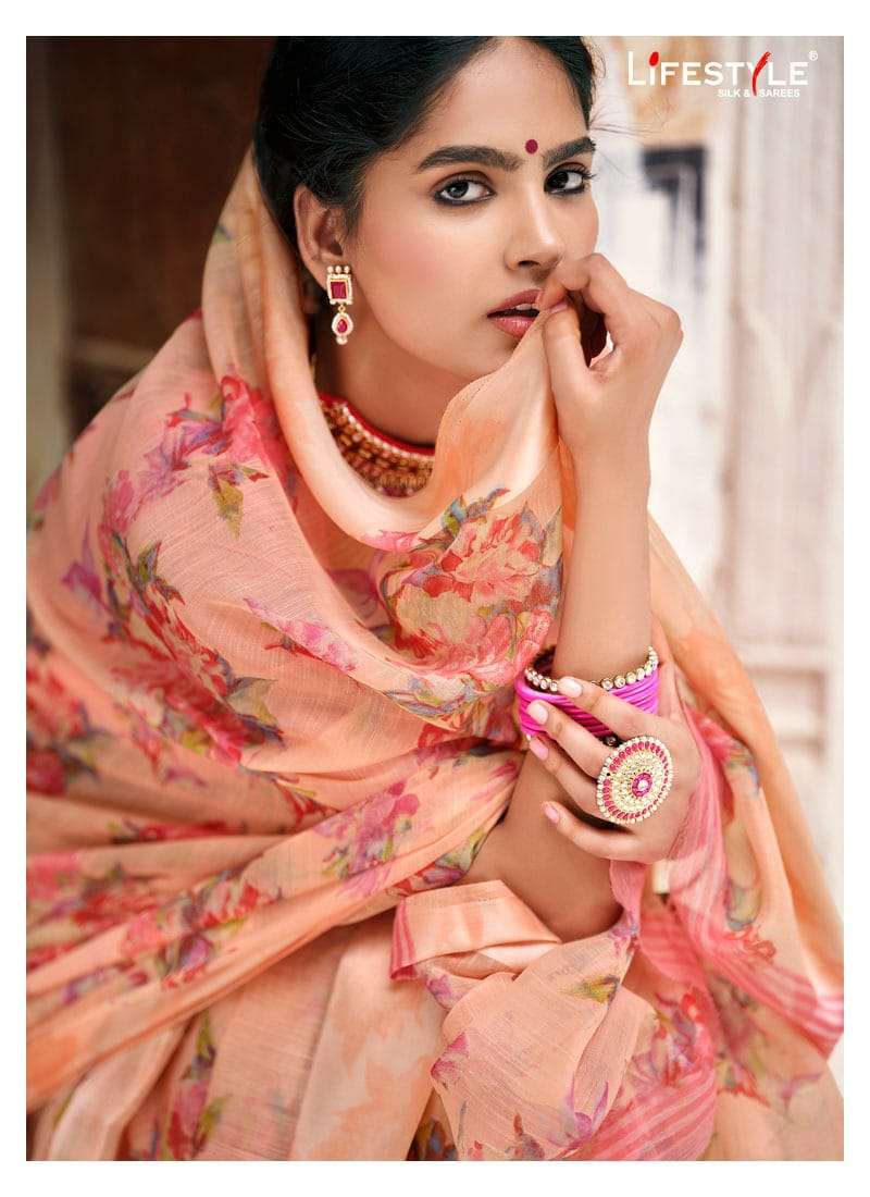 Pravina Lifestyle Cotton Vol 9 Linen Cotton Fancy Saree
