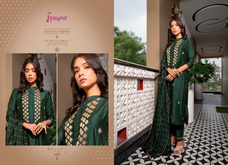 Psyna Panchi Vol 2 Pure Chanderi Designer Wear Kurti With Botton And Dupatta Wear