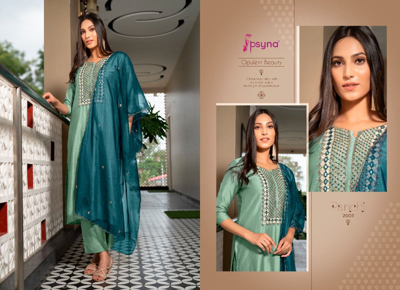 Psyna Panchi Vol 2 Pure Chanderi Designer Wear Kurti With Botton And Dupatta Wear