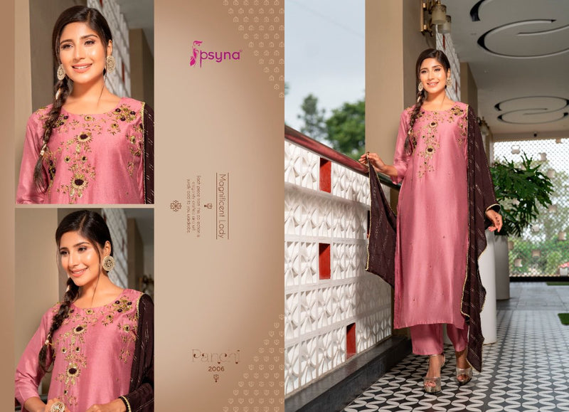 Psyna Panchi Vol 2 Pure Chanderi Designer Wear Kurti With Botton And Dupatta Wear