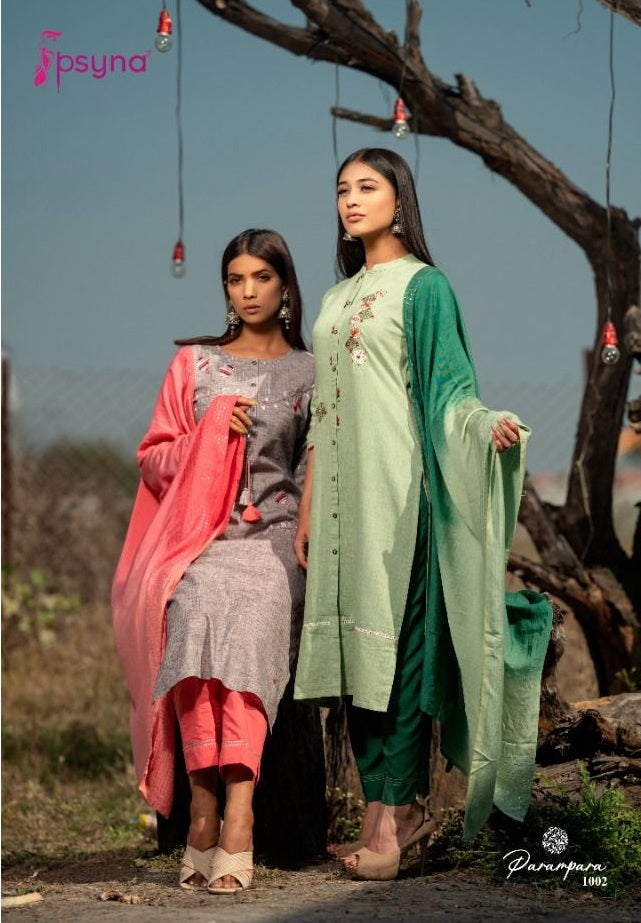 Psyna Parampara Viscose Rayon Lurex Fancy Salwar Suit