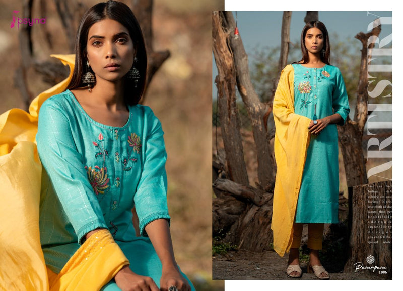 Psyna Parampara Viscose Rayon Lurex Fancy Salwar Suit