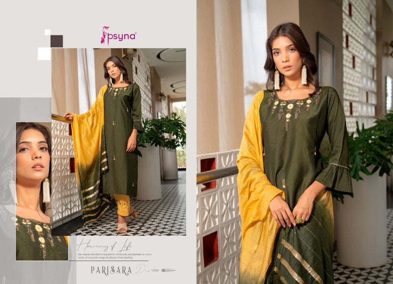 Psyna Parisara Chinon Readymade Fancy Kurti