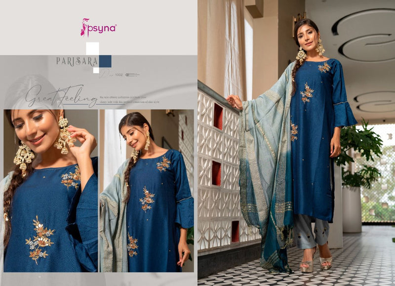 Psyna Parisara Chinon Readymade Fancy Kurti