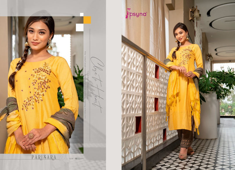 Psyna Parisara Chinon Readymade Fancy Kurti