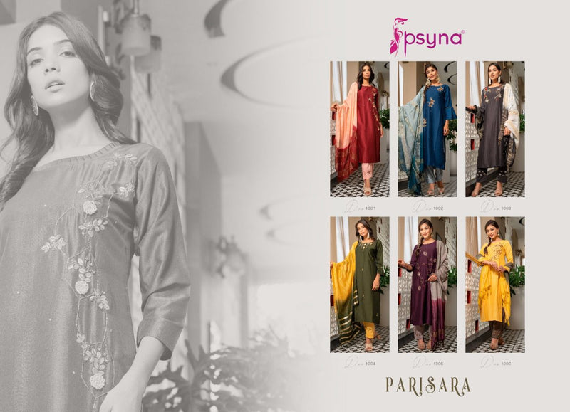 Psyna Parisara Chinon Readymade Fancy Kurti