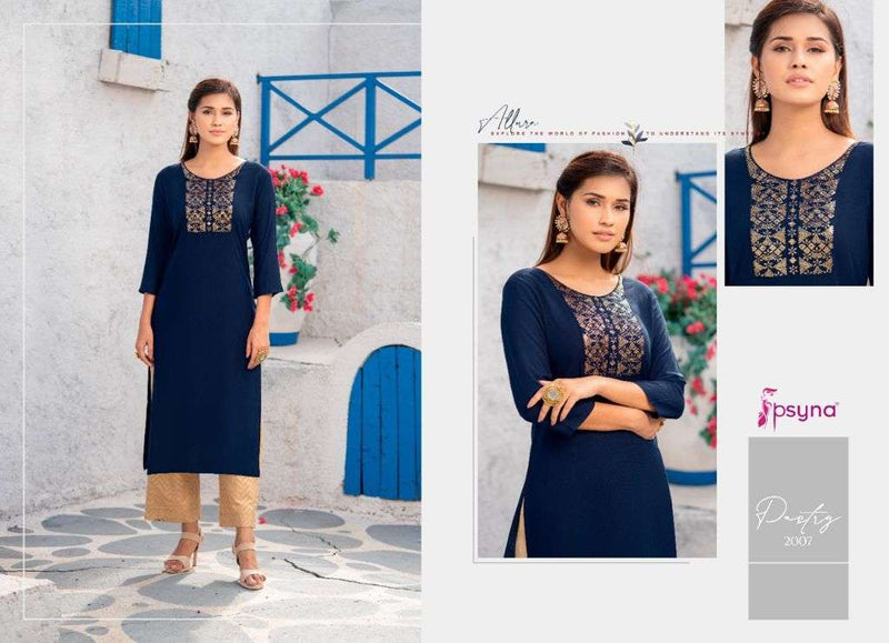 Psyna Pastry Vol 2 Rayon Designer Casual Wear Kurti