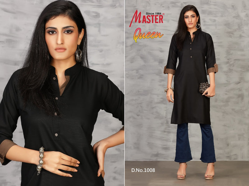 Master Queen Rayon Fancy Stylish Casual Office Wear Kurtis