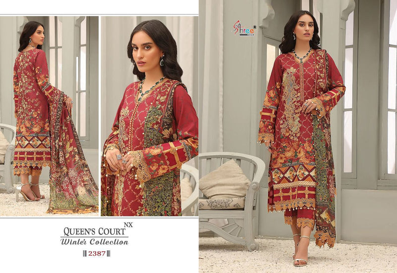 Shree Fabs Queens Court Winter Collection Nx Pashmina With Heavy Embroidery Work Stylish Designer Pakistani Salwar Kameez