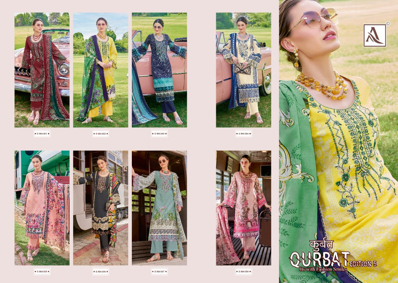 Alok Suit Qurbat Vol 5 Cotton With Heavy Embroidery Pakistani Party Wear Stylish Designer Salwar Suit