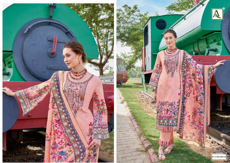 Alok Suit Qurbat Vol 5 Cotton With Heavy Embroidery Pakistani Party Wear Stylish Designer Salwar Suit