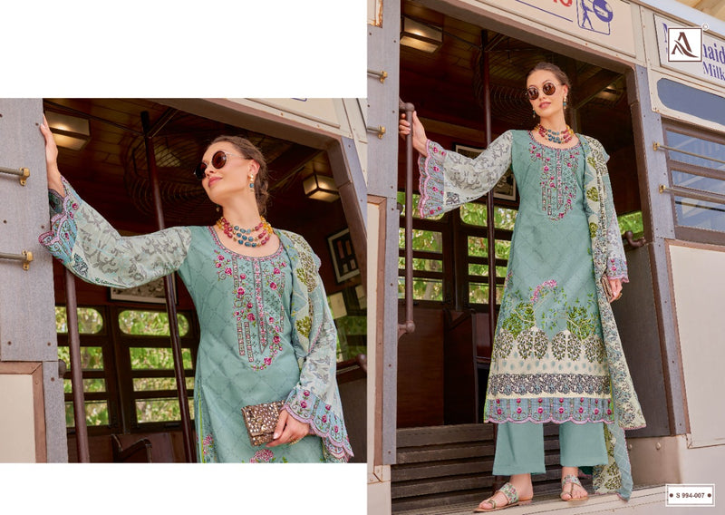 Alok Suit Qurbat Vol 5 Cotton With Heavy Embroidery Pakistani Party Wear Stylish Designer Salwar Suit