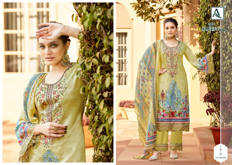 Alok Suit Qurbat Vol 6 Jam Cotton With Printed Work Stylish Designer Festive Wear Salwar Kameez