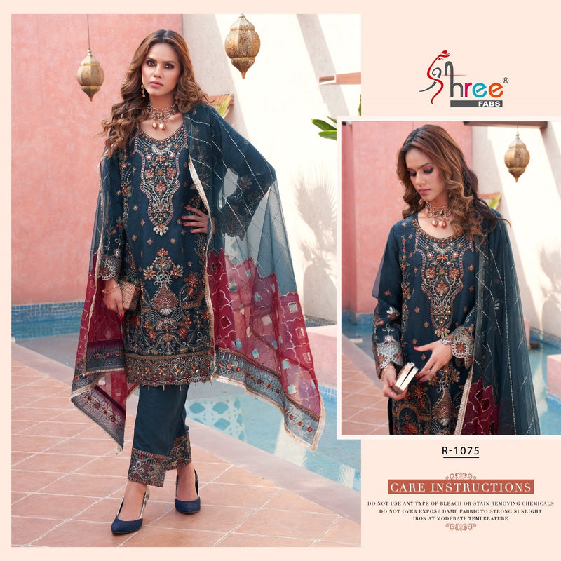 Shree Fabs R 1075 Organza With Heavy Beautiful Work Stylish Designer Fancy Kurti