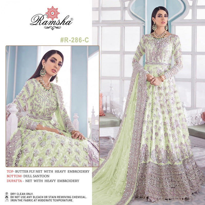 Ramsha Fashion R 286  Nx With Heavy Embroidery Work Wedding Wear Salwar Suits