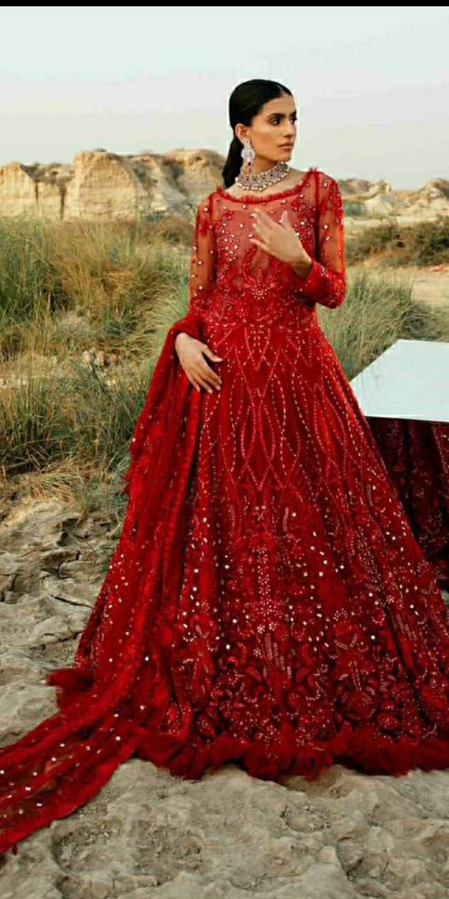Ramsha R 481 To R 483 Butterfly Net Designer Bridal Wear Salwar Suits With Heavy Embroidery