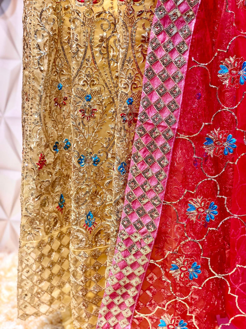 Ramsha R 481 To R 483 Butterfly Net Designer Bridal Wear Salwar Suits With Heavy Embroidery
