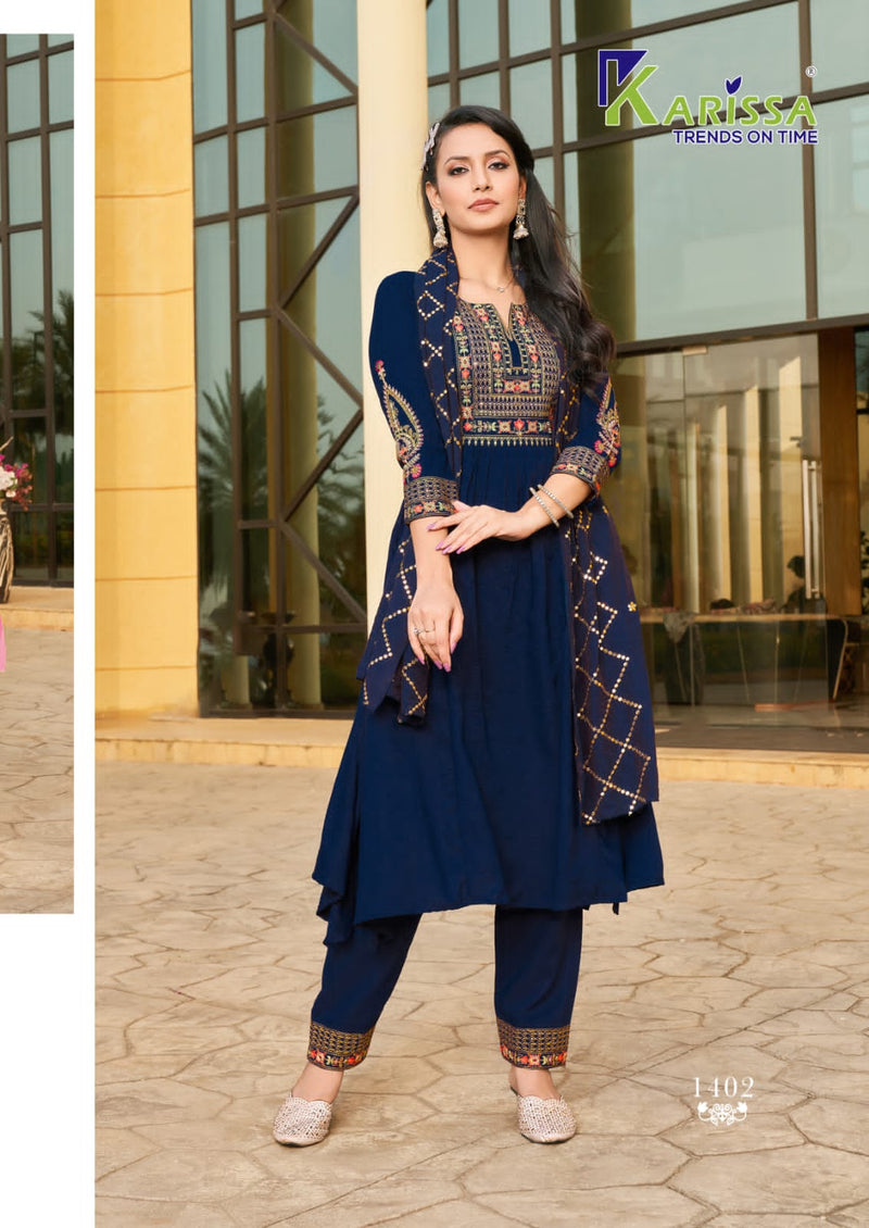 Karissa R-NA Trendy Premium Fancy Viscose Nayra Cut Fancy Designer Kurti