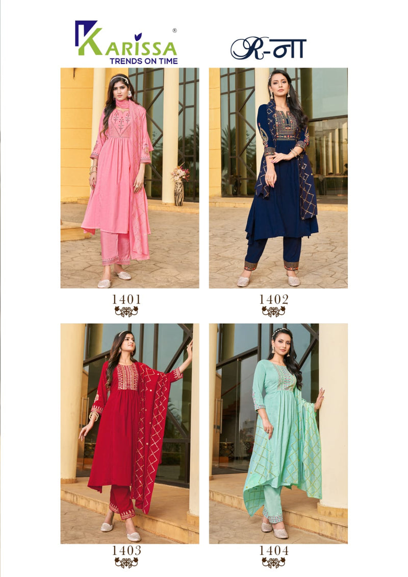 Karissa R-NA Trendy Premium Fancy Viscose Nayra Cut Fancy Designer Kurti