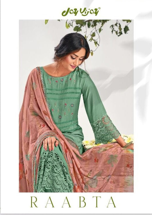 Jay Vijay Raabta Silk With Heavy Embroidery Work Stylish Designer Fancy festive Wear salwar Kameez