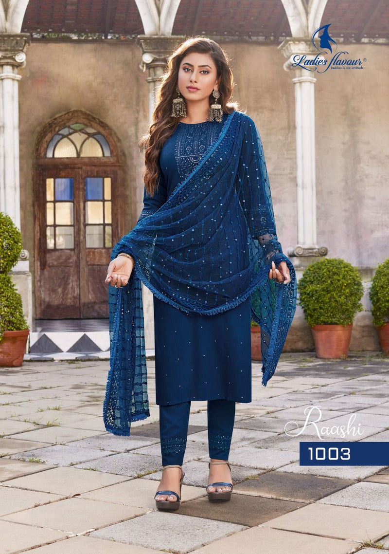 Ladies Flavour Raashi Viscose With Heavy Fancy Embroidery Work Stylish Designer Party Wear Kurti
