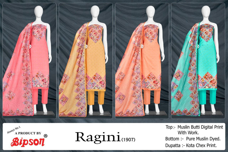 Bipson Fashion Ragini 1907 Muslin With Printed stylish Designer Party Wear Salwar Suit