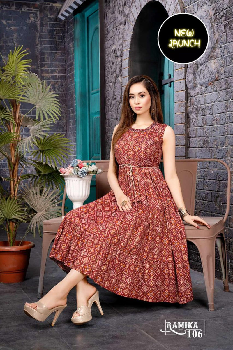 Riyaa Ramika Vol 1 Rayon Stylish Designer Fancy Casual Look Kurti
