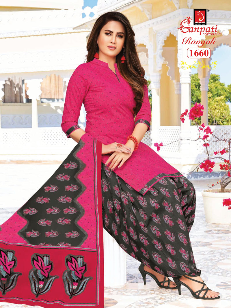 Ganpati Rangoli Vol 16 Pure Cotton With Printed Work Stylish Designer Casual Wear Salwar Suit