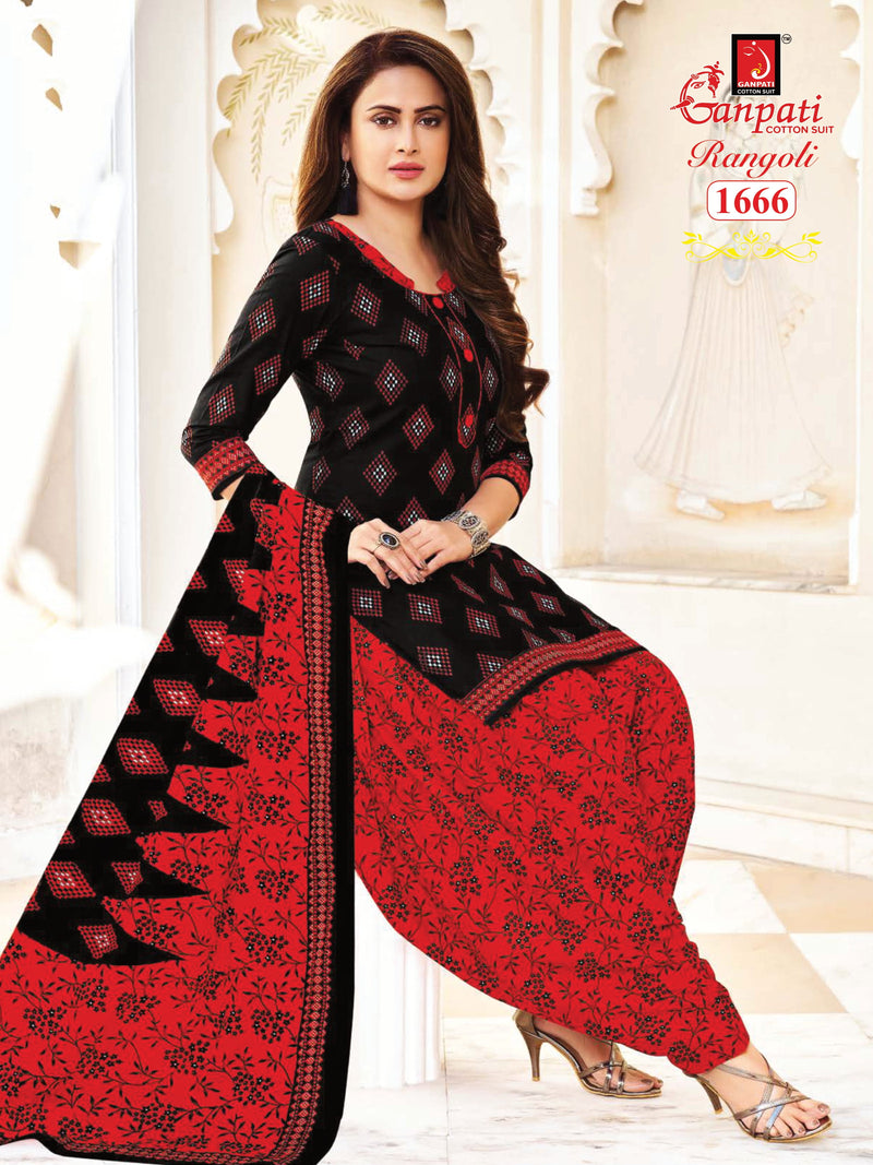 Ganpati Rangoli Vol 16 Pure Cotton With Printed Work Stylish Designer Casual Wear Salwar Suit