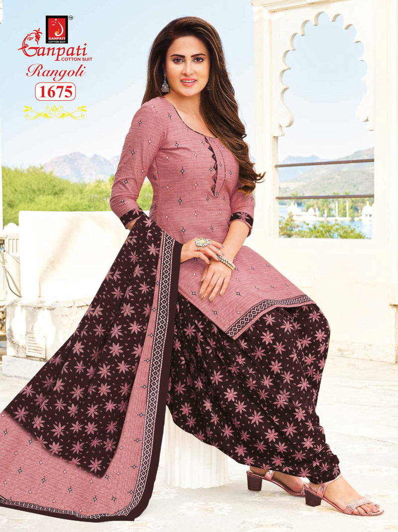 Ganpati Rangoli Vol 16 Pure Cotton With Printed Work Stylish Designer Casual Wear Salwar Suit