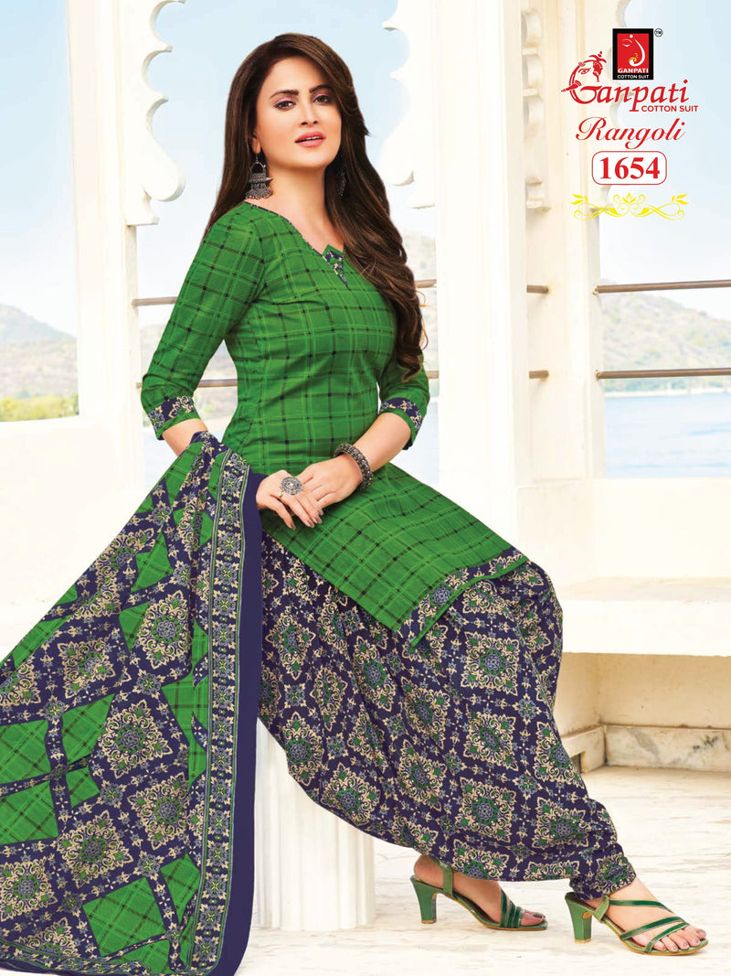 Ganpati Rangoli Vol 16 Pure Cotton With Printed Work Stylish Designer Casual Wear Salwar Suit