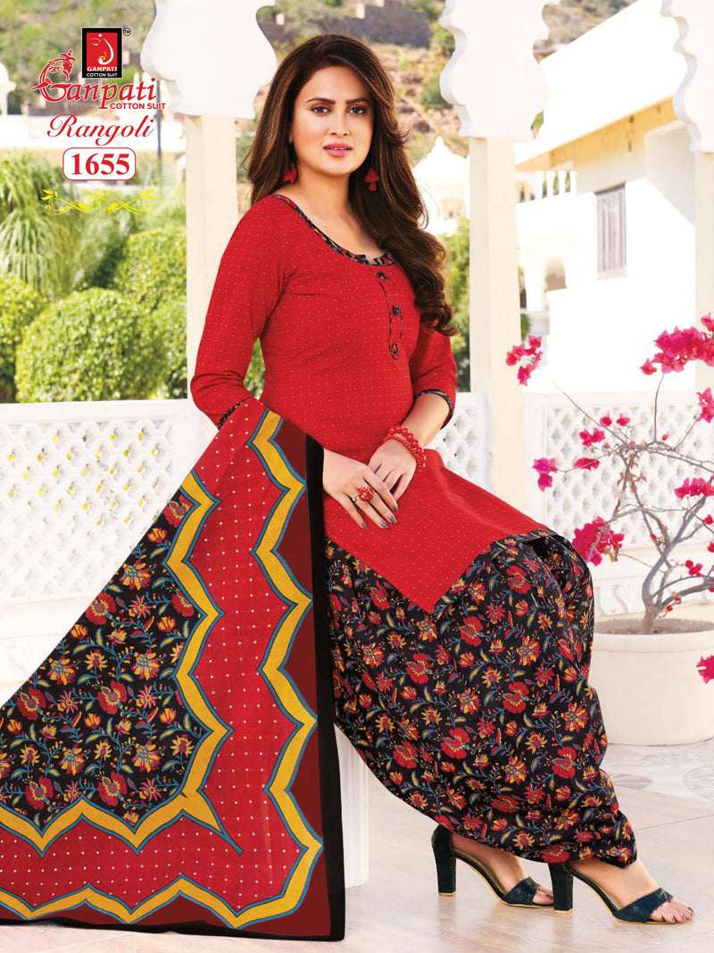Ganpati Rangoli Vol 16 Pure Cotton With Printed Work Stylish Designer Casual Wear Salwar Suit