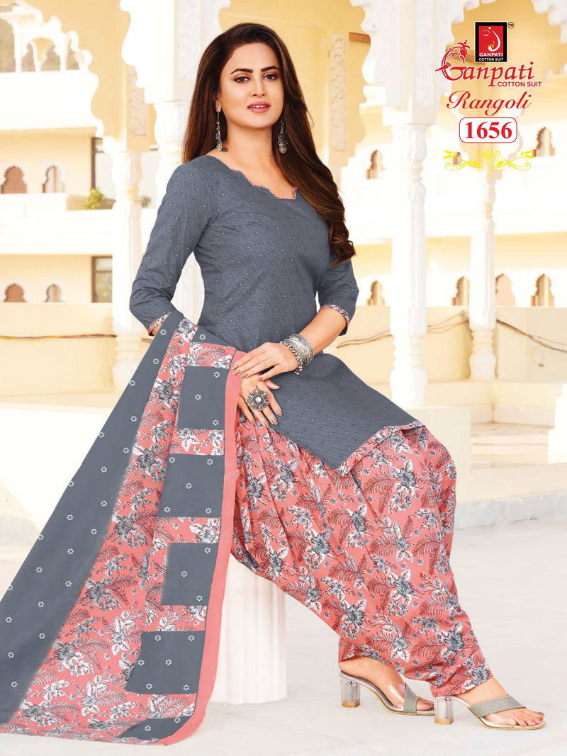 Ganpati Rangoli Vol 16 Pure Cotton With Printed Work Stylish Designer Casual Wear Salwar Suit
