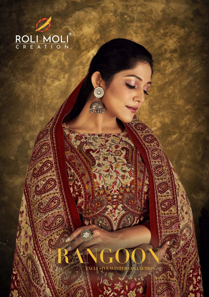Roli Moli Creation Rangoon Pashmina With Heavy Printed Work Stylish Designer Casual Salwar Suit