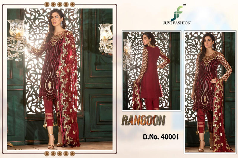 Juvi Fashion Rangoon Georgette With Heavy Beautiful Work Stylish Designer Pakistani Fancy Salwar Kameez
