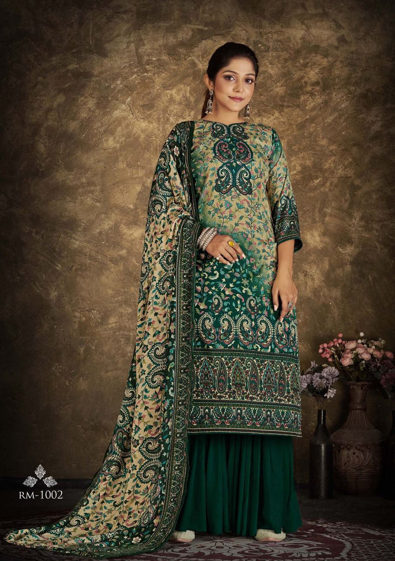 Roli Moli Creation Rangoon Pashmina With Heavy Printed Work Stylish Designer Casual Salwar Suit