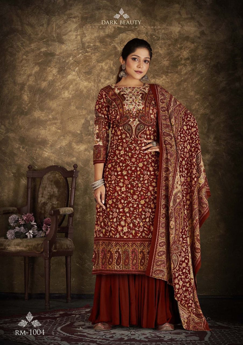 Naariti Ehrum Pashmina With Jacquard Hand Work Stylish Designer Casual Wear Salwar Kameez