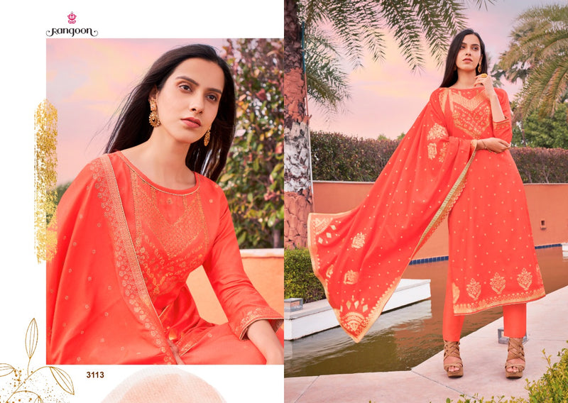 Rangoon Sakhi Saheli Jacquard With Fancy Khati Work Readymade  Kurti